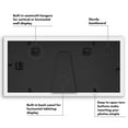 thumbnail image 4 of Americanflat 5x7 Double Picture Frame with Shatter-Resistant Glass Fits 2 use as One 7x16 Frame Signature - White, 4 of 9