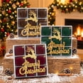 thumbnail image 2 of Velvet Christmas Deer Ornament Set, 9 Pieces 6cm in Gift Box, Festive Tree Decor for Holiday, 2 of 9