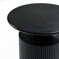 thumbnail image 6 of LuxenHome 21.25" Black Round Side Table, MDF Wood Modern Accent Table for Living Room, 6 of 8