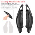 thumbnail image 2 of Carbon Look Steering Wheel Paddle Shifter Extension For Toyota Ractis Lexus, 2 of 13