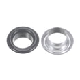 thumbnail image 4 of Juego de 100 Ojales Redondos 8mm Metal con Arandelas para Recortes Ropa Zapatos Unique Bargains Gris, 4 of 7