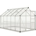 thumbnail image 1 of Outsunny Greenhouse, Walk-In Hot House, Clear PC Board with Sliding Door, 1 of 10