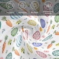thumbnail image 6 of Easter Eggs Cloth Napkins, Spring Carrots Botanical Flowers Butterfly Washable and Reusable Dinner Napkins Set of 4, Table Napkin for Kitchen Party Birthday Wedding Hotel Housewarming 20"x20", 6 of 9