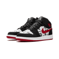 thumbnail image 2 of JORDAN GRADE SCHOOL Air Jordan 1 MID SE GS "Newspaper" BQ6931 061 from Stadium Goods, 2 of 6