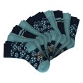 thumbnail image 1 of SCHIESSER Calcetines para niño, paquete de 10 - «Legwear Kids», estampados, mezcla de algodón Turquesa 31-34, 1 of 3
