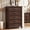 Walnut, variant on LEYAOYAO 5-Drawer Vertical Dresser, 46in Tall Freestanding Wooden Storage Chest with Large Capacity for Bedroom & Living Room, Brown