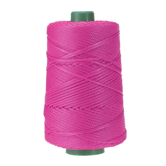 Uxcell Polyester Macrame Cord, 3mm x 219 Yards Polypropylene Cords for DIY Crafts - (Rose Red)