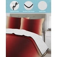 thumbnail image 4 of Quilts Twin Size, Red Black Khaki Ombre Soft Comforter Bedding Set for Bed, Modern Abstract Art Gradient Lightweight Quilted Bedspread with Pillow Cover(2 Pieces) for All Season, 68x86 Inch, 4 of 6