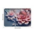 thumbnail image 3 of Btomtd 24"x16" Diatomite Three Dimensional Flower Doormat, Non Slip Quick Drying Floor Mat, Soft Washable Carpet and Area Rug for Bathroom and Foot Comfort, O, 3 of 6