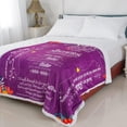 thumbnail image 3 of Sister Blanket for Sister | Thoughtful Birthday Gift for Sister | Cozy, Sentimental Sister Blanket – Celebrate Your Bond with Meaningful Sister Gift from Sister (Sherpa , Purple) Purple, 3 of 7