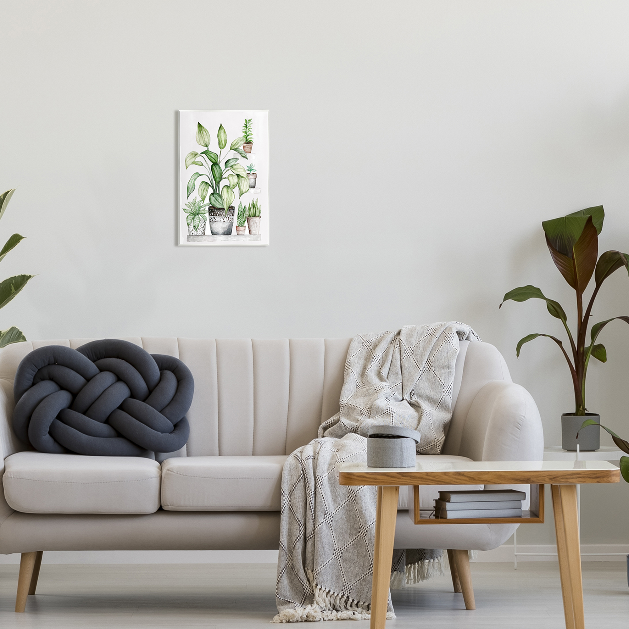 Stupell Industries Potted Plant Garden Botanicals Botanical & Floral Painting Unframed Art Print Wall Art