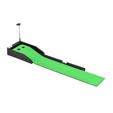 BESTSKY Golf Mat,Automatic Ball Return Golf Practice Mat with Ball Path Visualization,Complete Putting Green Set for Home Training