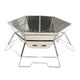 thumbnail image 2 of parril de , Parril Carbón Acero Inoxidable Patio,Plegable Portátil Cocina al aire libre Camping Senderismo, Mochilero Quemador CUTICAT parrilla de barbacoa, 2 of 8