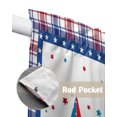 thumbnail image 6 of Swag Curtains, America Flag Star Plaid Check Rod Pocket Kitchen Curtains Valances Tier Curtains Swag Valance Curtains for Bedroom Living Room 36" x 45", 2 Panels, 6 of 6
