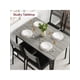thumbnail image 4 of Space - saving dining mesa set para 4: 5 - piece square moderno wood dinette con forrado sillas, suitable para small spaces y apartments, 4 of 6