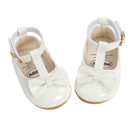 

Infant Baby Girls Princess Shoes PU Leather Buckle First Walkers Big Bow Spring Summer Shoes Party Wedding Shoes