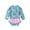 Blue, variant on Kaerm Baby/Toddler Girls Long Sleeve Zip Swimwear UPF 50 One Piece Rash Guard Swimsuit Blue 18-24 Months