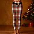 thumbnail image 2 of Christmas Leggings for Women High Waisted Santa Claus Print Ankle Length Seasonal Printed Leggings Soft Brushed Pants, 2 of 4