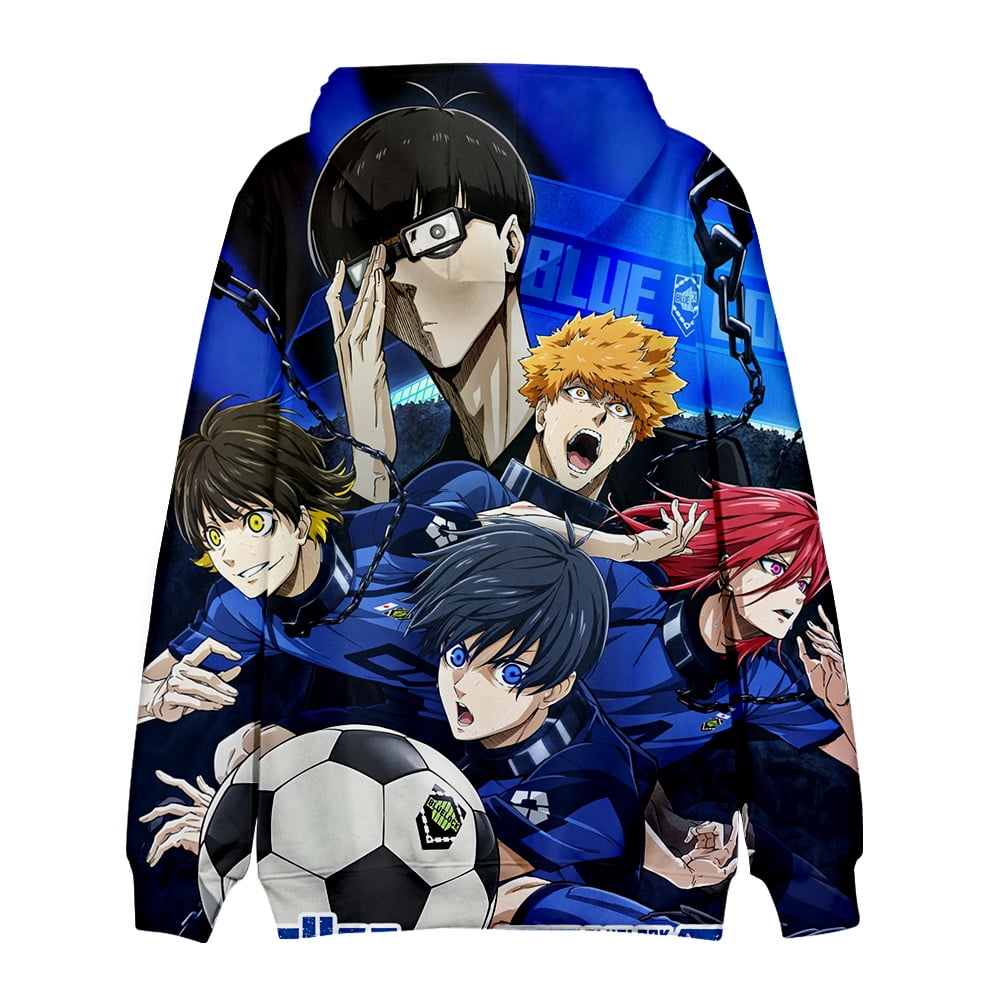 Anime Blue Lock Print Hooded Sweatshirt Men Women Unisex Streetwear Fashion  Casual Spring Autumn Hoodies - Walmart.com