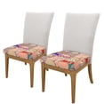 thumbnail image 2 of Gaeub Cute Lamas Square Chair Seat Covers, Stretch Fitted Printed Chair Seat Cushion Cover for Kitchen, Office - One Size, 2 of 9