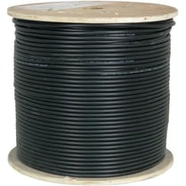 Vertical Cable 064 Series 1000ft Cat6A Shielded Solid Network Cable - Black