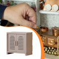thumbnail image 1 of BELOVING Armoire de Rangement Mini pour Maison de Poupée 1:12 Accessoire Photo pour Chambre Cuisine Gris Vert, 1 of 8