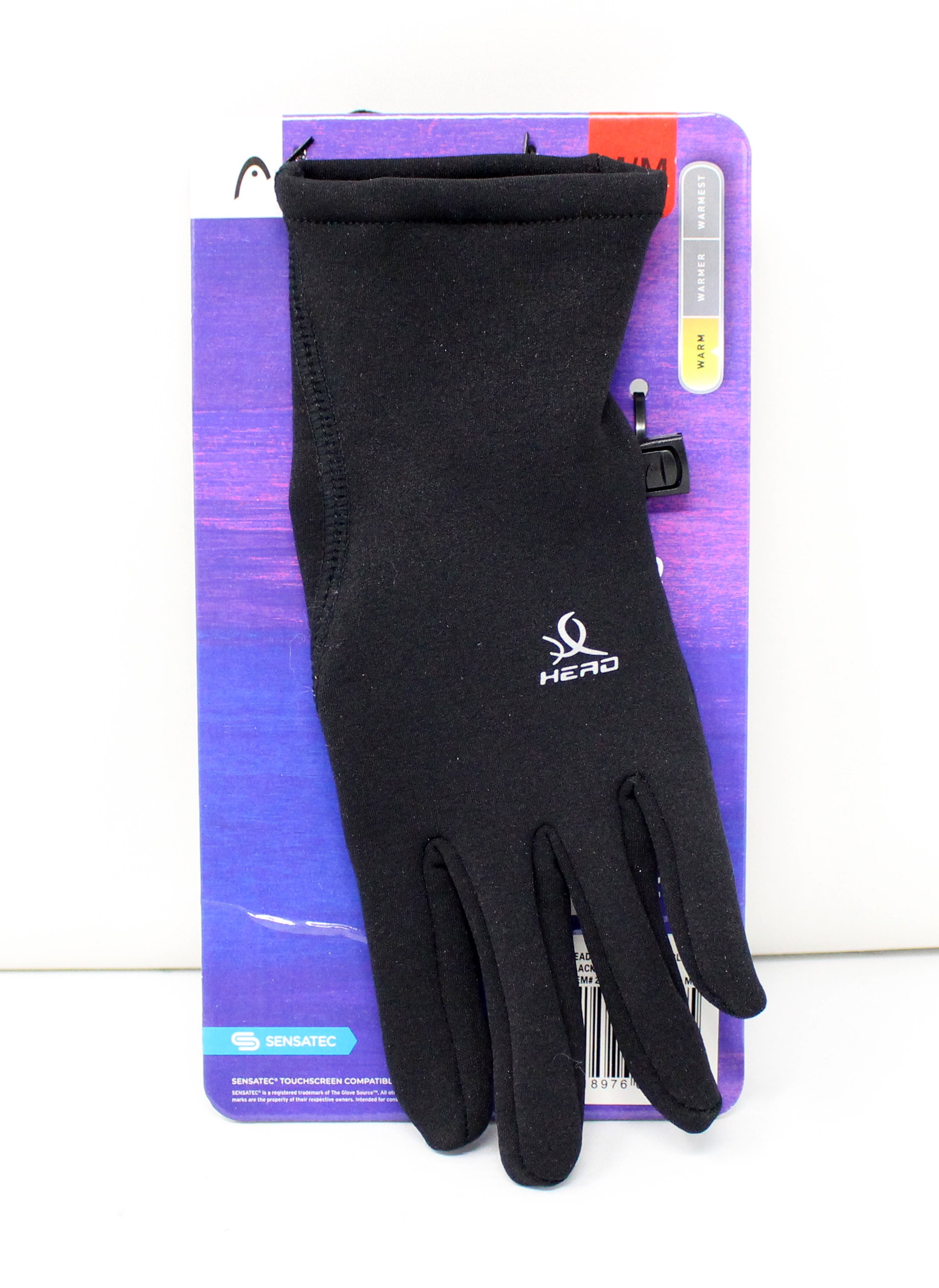 Head Womens Touchscreen Running Gloves Sensatec Medium Black