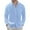 Sky Blue, variant on dGslk Men's Long Sleeve Linen Shirt Casual Button Down Lightweight Breathable Solid Color Classic Fit Dress Shirt with Pocket Gray L