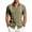 2# Army Green, variant on Mens Short Sleeve Button Down Shirts Cuban Guayabera Casual Summer Beach Wedding Tops Green M