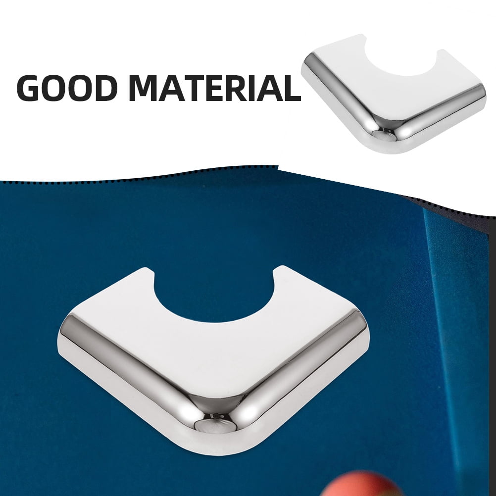 IBASETOY 2Pcs Versatile Pool Table Corner Guards Decorative Metal Protectors for Home Bar Club Use