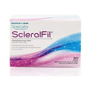 (3 pack) ScleralFil Preservative Free Saline Solution, 0.34 Fl Oz Vials, 30 Count