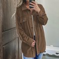 thumbnail image 1 of DPTALR Chandail d'Été pour Femmes T-Shirts Unis Hauts à Manches Longues Blouse Manteau pour Femmes, 1 of 8
