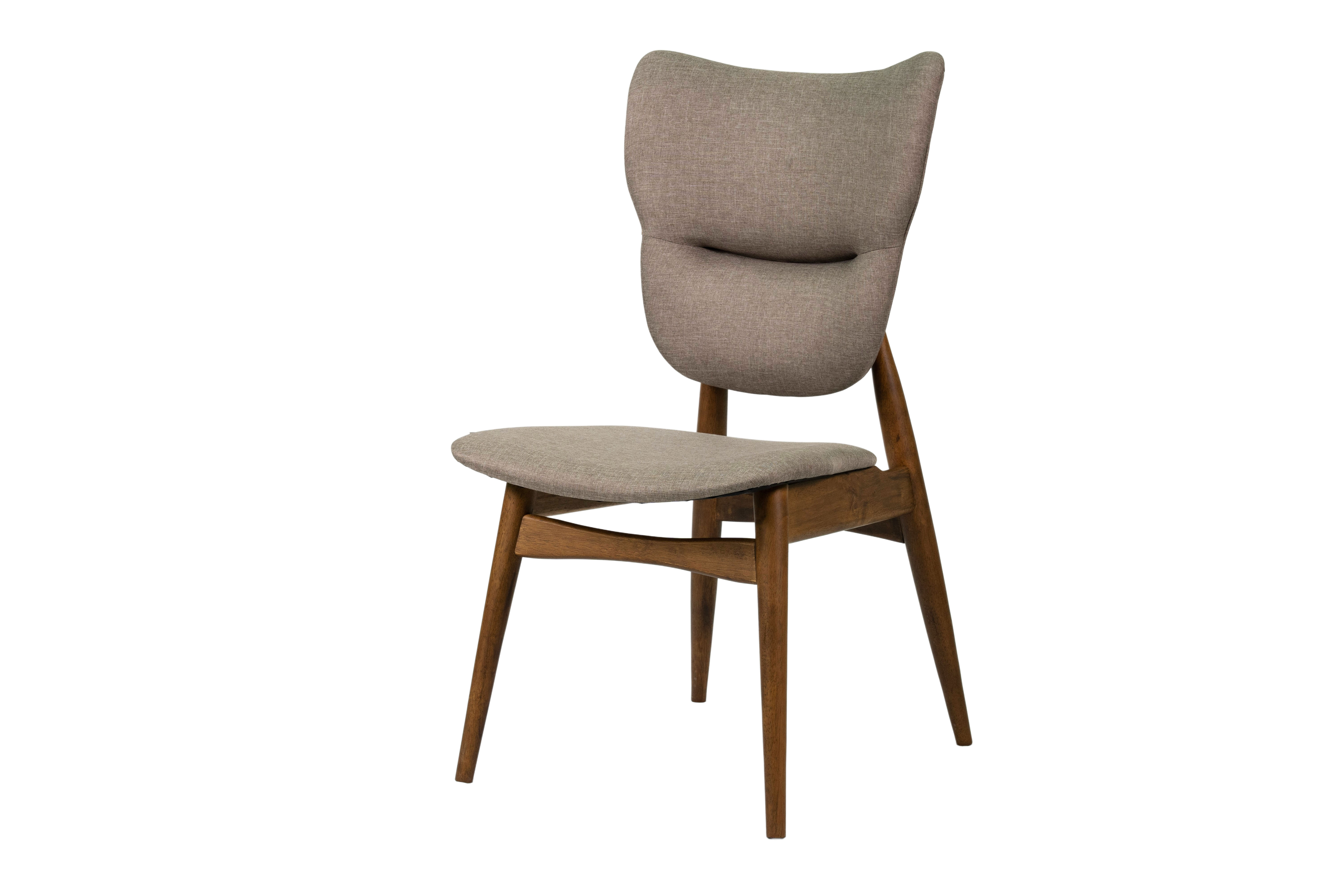 Aden Dining Chairs (Set of 2) Mid Century Modern Solid Wood Kitchen