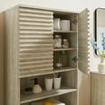 thumbnail image 5 of Render Linen Storage Cabinet in Travertine, 5 of 10
