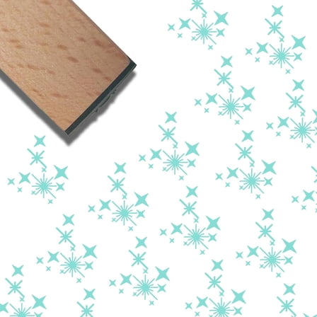 Stars Rubber Stamp 3/5 Inch Twinkle Mini Wooden Stamp Small Wood Stamps Reusable Vintage Print