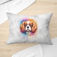 thumbnail image 3 of Watercolor Drip Cavalier King Charles Spaniel Pop Art Colorful Portrait Artwork Pillow Cushion Double Sided Dog Lover Gifts Throw Pillow - 01009, 3 of 4