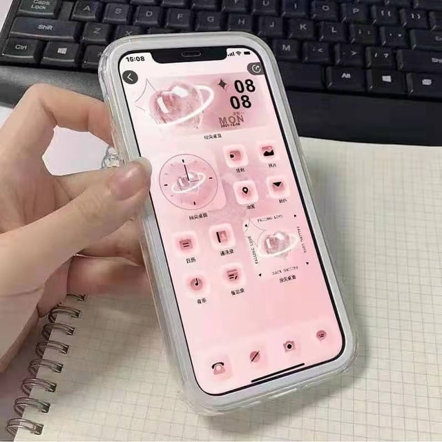 3 En 1 Funda De Color Caramelo Borde A Prueba De Golpes Teléfono Para iPhone 14 Pro Max 13 12 11 XR X XS 7 8 Plus Transparente Cubierta Trasera