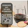 thumbnail image 3 of Monogram Etched 17oz Stemless Wine Glass (Letter U) A-Z Personalized gifts for Women, Custom wine glasses, Monogrammed Birthday gift for Her Initial, 3 of 6