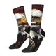 thumbnail image 1 of Balery Retro American Eagle A Calcetas Largas con Estampado para Hombre y Mujer – Suaves y Transpirables, Talla Única (US 5-11), 1 of 6