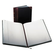 Boorum & Pease Record Ruled Book, Black Cover, 300 Pages, 10 7/8 x 14 1/8