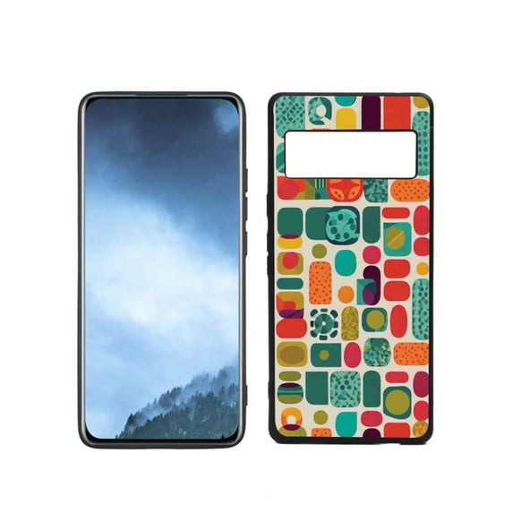 Watercolor-Art-s-And-Cute-Boho-Rubber-Liner-Hard-2 Phone Case, Degined for Google Pixel 6 Pro(2021) Case Men Women, Flexible Silicone Shockproof Case for Google Pixel 6 Pro(2021)