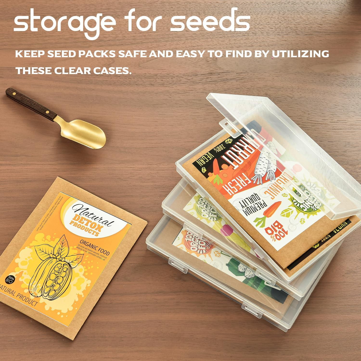 Photo Storage Box 10 x 15 cm Photo Case, 10 Inner Photo Holders, Clear Photo Boxes for Storage, Plastic Photo Organiser for Seeds, Cards, Crafts, Sticker Clear