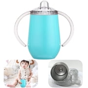 LNKOO 10 oz 304 Stainless Steel Sippy Cup, BPA Free Tumbler Double Wall Vacuum Insulated Children Baby Sippy Cup Mug Tumbler for Water and Milk Bottle with Handle