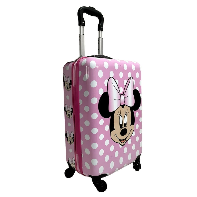 Girl\'s Disney Minnie Mouse Hardside ABS 360 Spinner Luggage