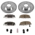 thumbnail image 3 of PowerStop Front Z26 Street Warrior Carbon-Fiber Ceramic Brake Pad and Drilled and Slotted Rotor Kit Fits: HONDA Select Models K398-26, 3 of 9