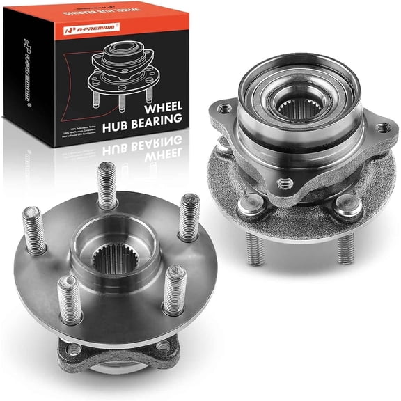 A-Premium 2 x Front Wheel Bearing and Hub Assembly with 5-Lug Compatible with Toyota Prius 2004-2009 Hatchback