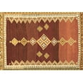 thumbnail image 1 of Ahgly Company Indoor Rectangle Abstract Brown Contemporary Area Rugs, 8' x 10', 1 of 4