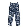 thumbnail image 2 of Vsdgher Sailing Cruises Nautical Print Mens Pajama Pants Sleep & Lounge Pants, PJ Bottoms With elastic waistb and Pockets, 2 of 5