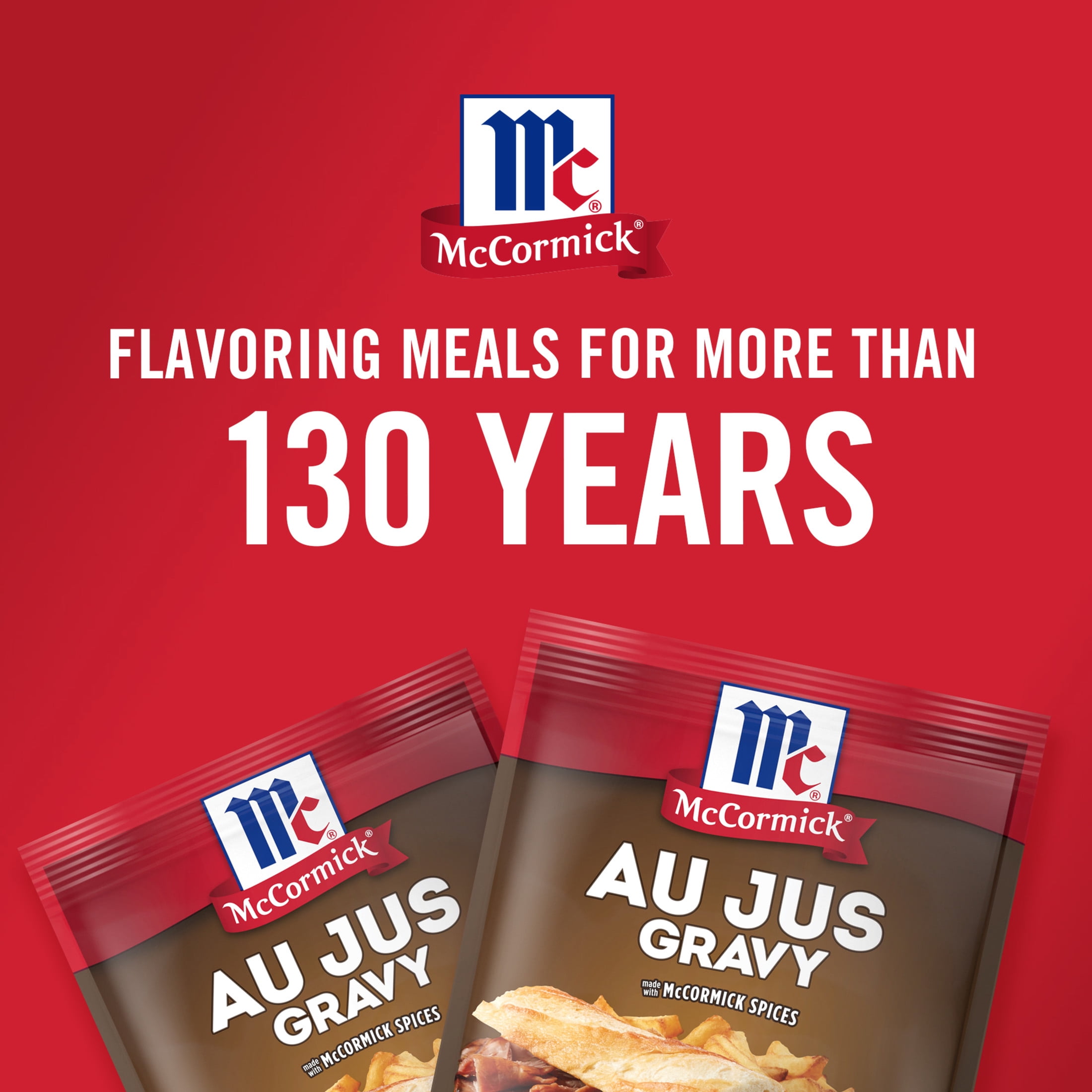 (8 pack) McCormick Au Jus Gravy Seasoning Mix, 1.0 oz Packet