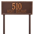 thumbnail image 1 of Whitehall Products 6115AC Estate Lawn Two Line Double Line Address Plaque, Antique Copper, 1 of 1